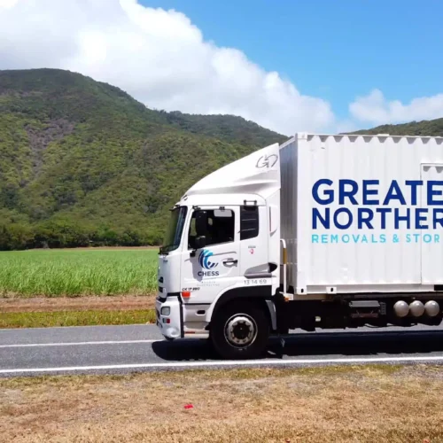 Greater Northern Removals truck moving people in Cairns